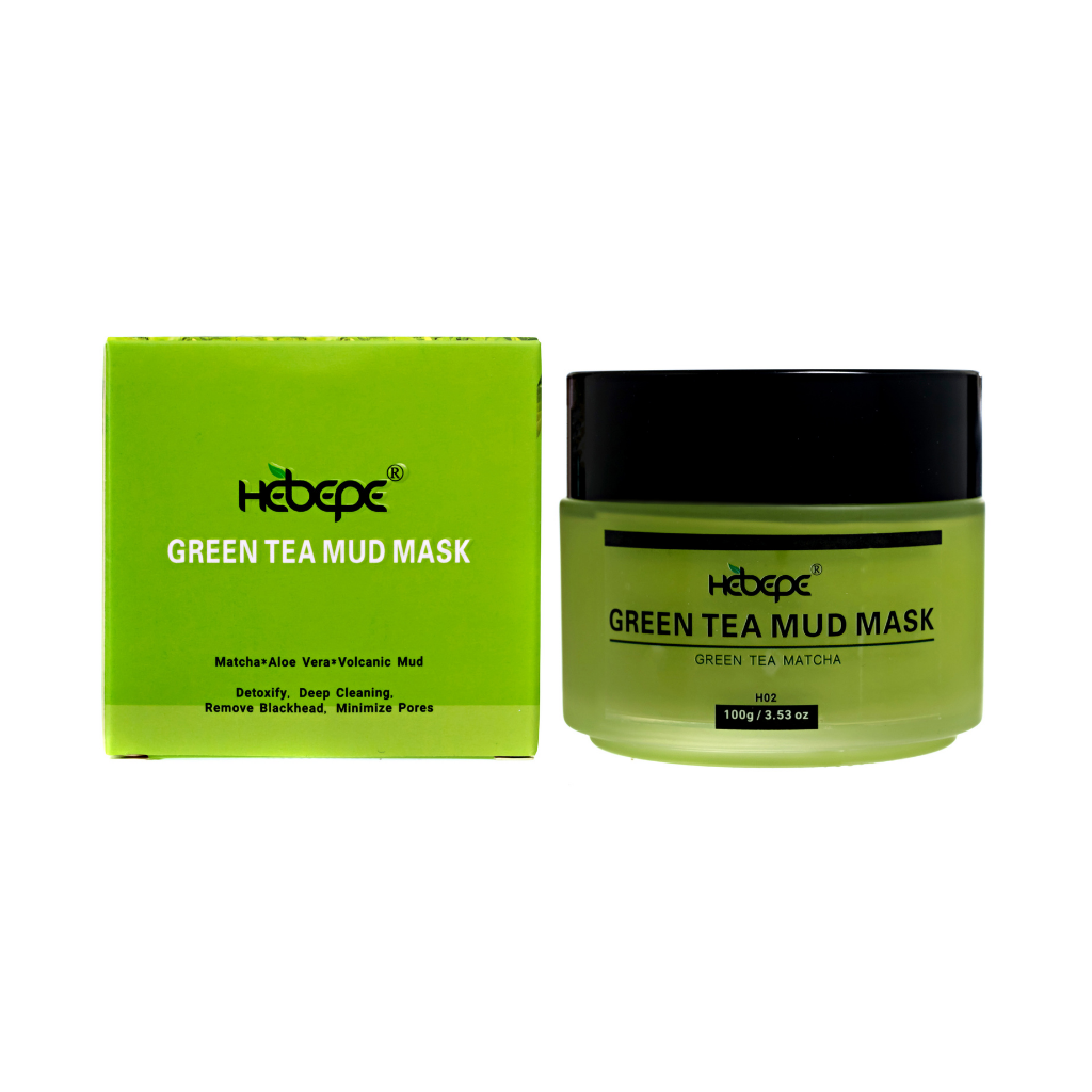 Green Tea Matcha Face Mud Mask Hebepe Green Tea Matcha Skincare